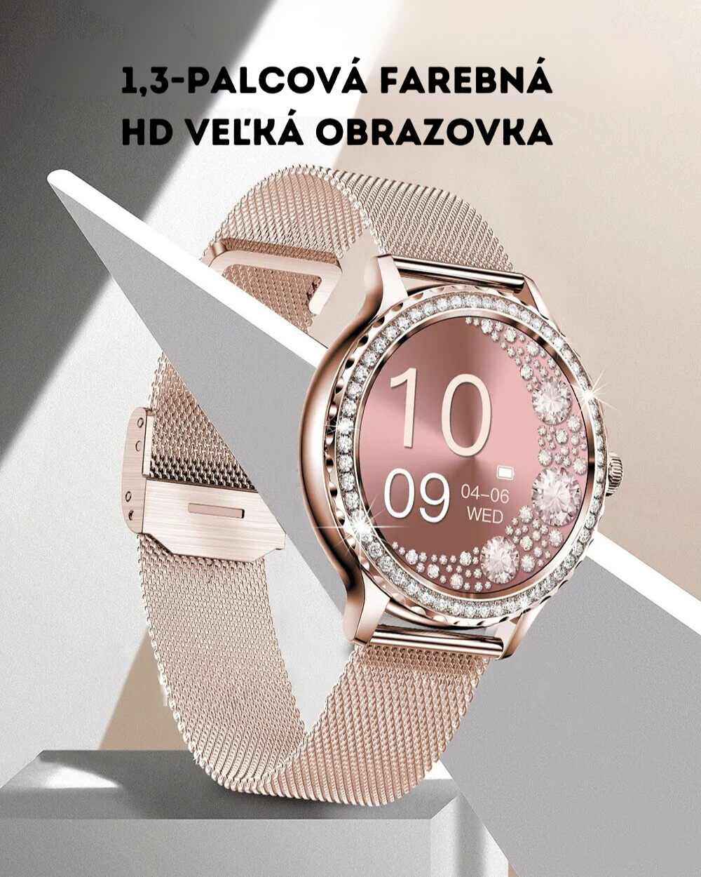 Rose Gold Premium Smart hodinky + darčekový remienok
