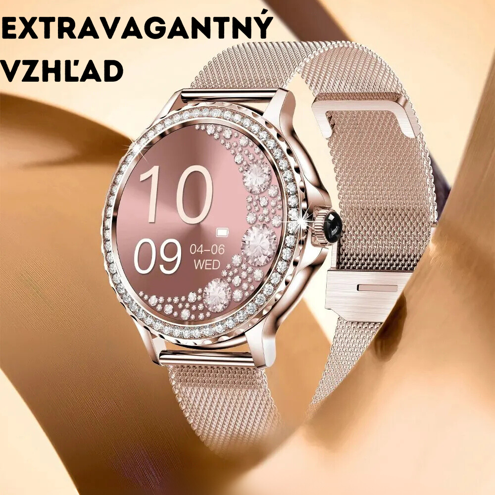 Rose Gold Premium Smart hodinky + darčekový remienok