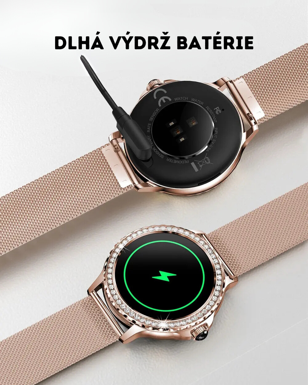 Rose Gold Premium Smart hodinky + darčekový remienok