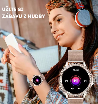 Rose Gold Premium Smart hodinky + darčekový remienok