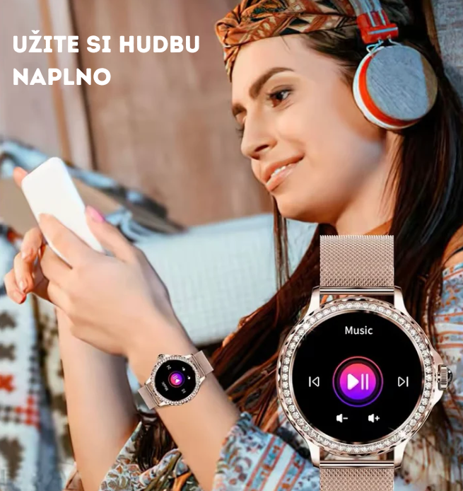 Rose Gold Premium Smart hodinky + darčekový remienok